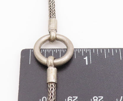 925 Sterling Silver Vintage Necklace Minimalist Curb Link Lobster Clasp  NE4622