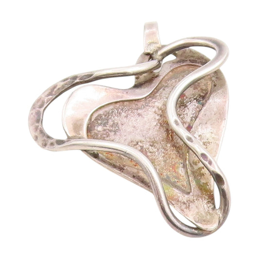 925 Sterling Silver Vintage Brooch Pin PAUL VOLTAIRE Rare Love Heart  BP12298