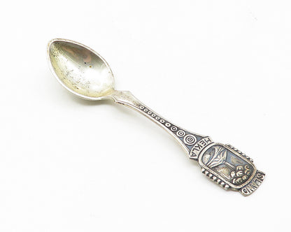 G. BINAU DENMARK 925 Silver  Vintage Petite Hekla Island Espresso Spoon TR1842
