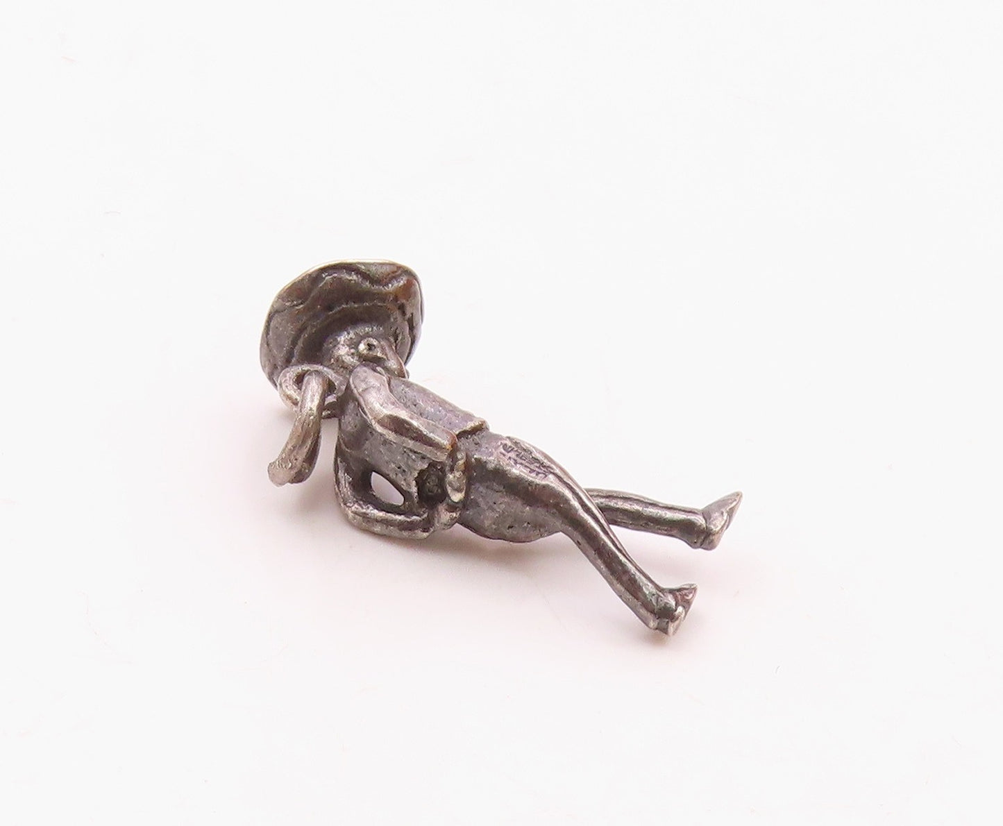 925 Sterling Silver  Vintage Mariachi Man With Head Down Pendant  PT21883