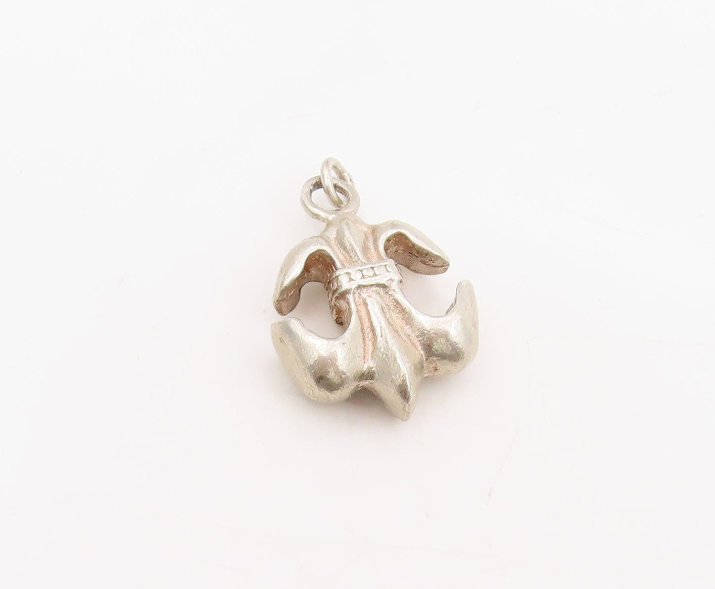925 Sterling Silver Vintage Pendant Modernist Nautical Anchor Charm  PT25580