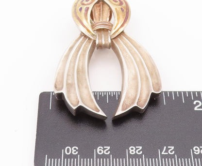 925 Sterling Silver Earrings ROBERT WINC Angle Wings Christmas Ornament  EG12849