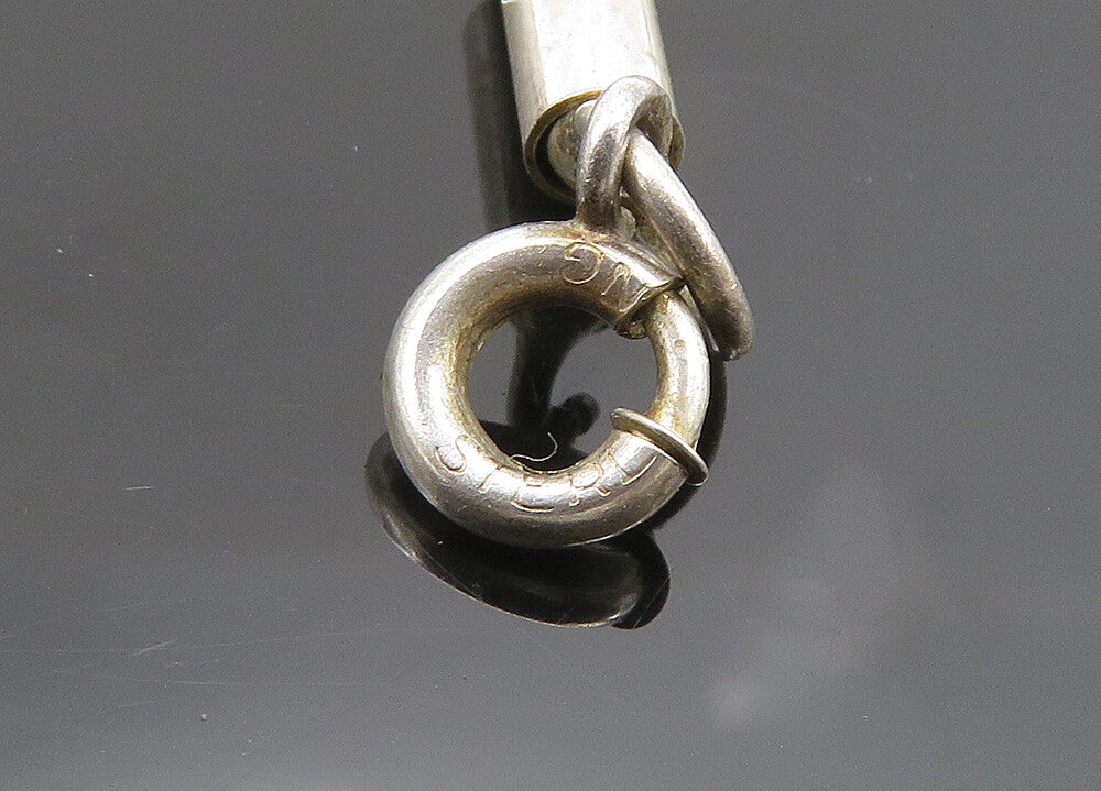 M&J SAVVIT 925 Silver & 14K GOLD  Vintage Arrow Charmed Chain Necklace  NE3346