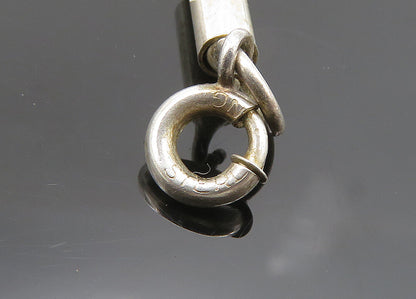 M&J SAVVIT 925 Silver & 14K GOLD  Vintage Arrow Charmed Chain Necklace  NE3346