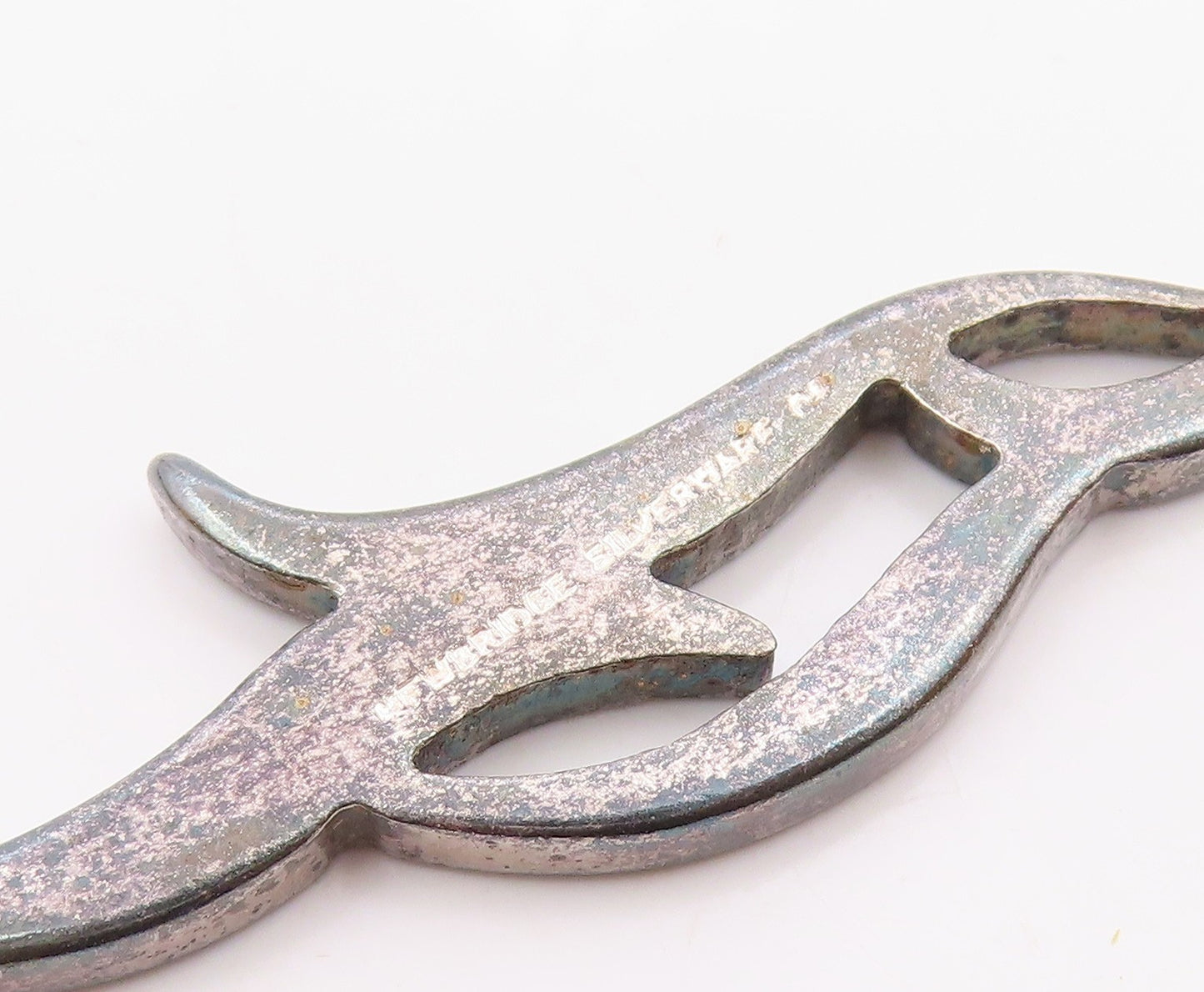 NEWBRIDGE 925 Sterling Silver  Vintage Smooth Dark Tone Shiny Pendant  PT14699