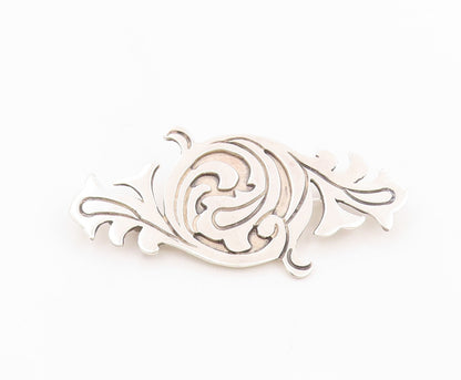 925 Sterling Silver Vintage Brooch JOSE ANTON MEXICO Scrollwork Pin  BP12485