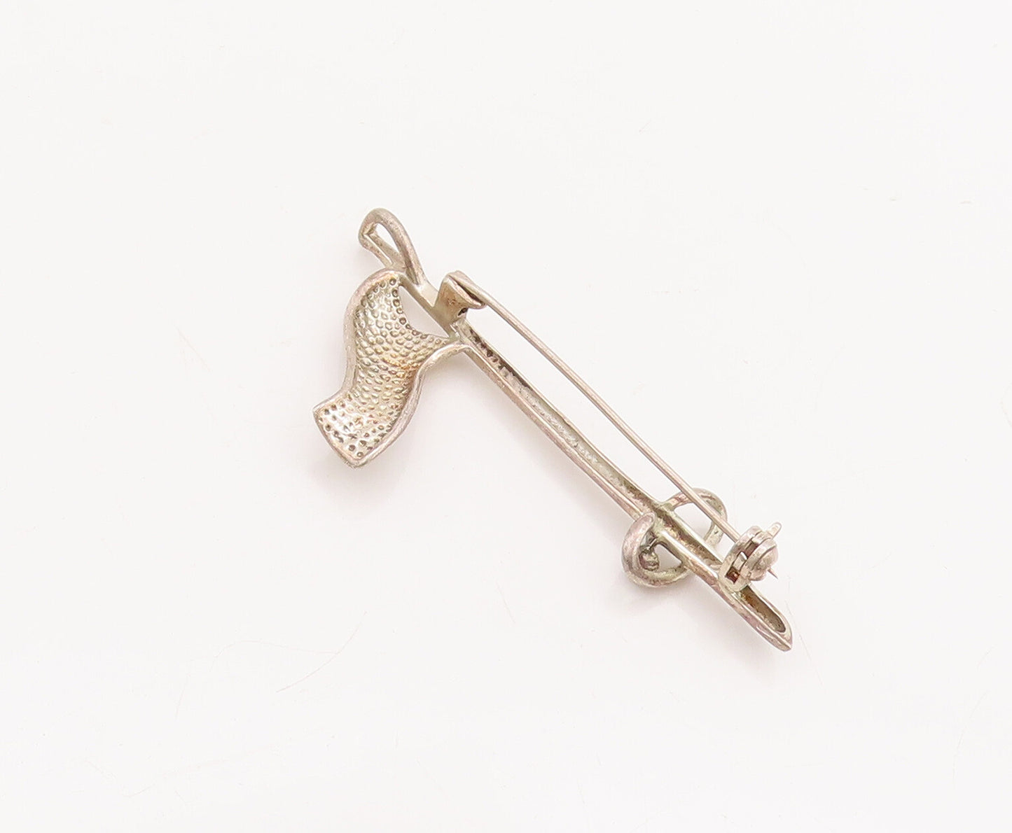 925 Sterling Silver Vintage Brooch Pin Cutout Golf Finishing Pot Hole  BP11093