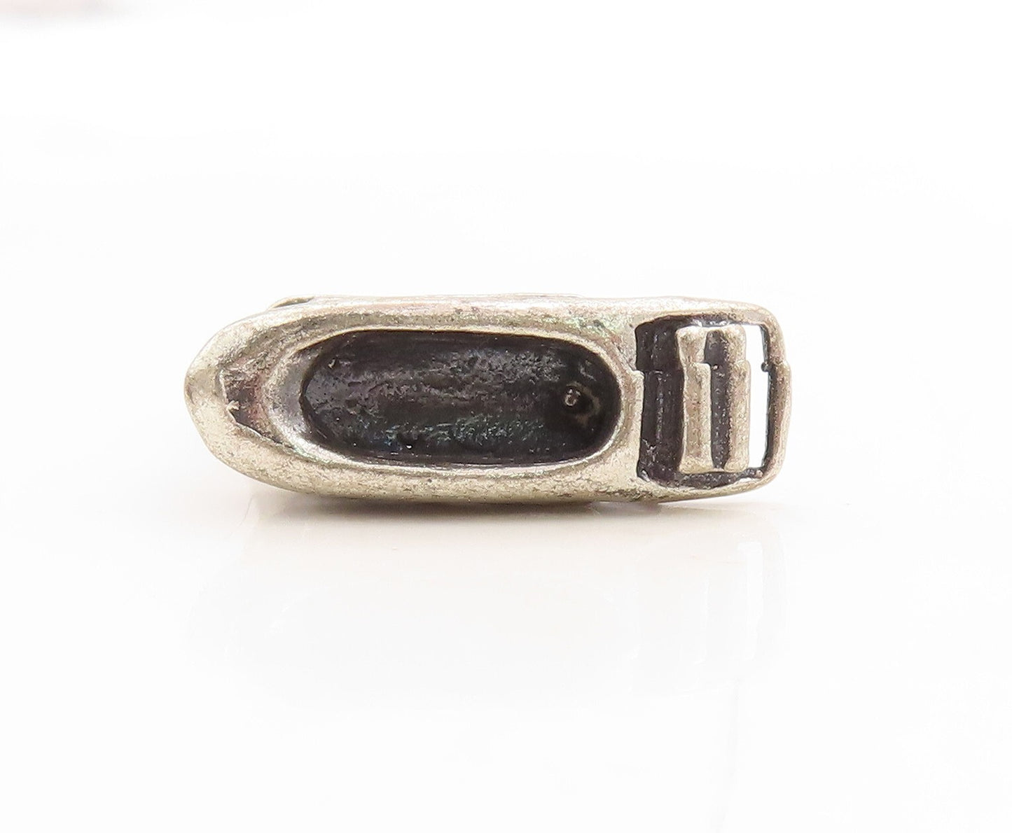 925 Sterling Silver Vintage Pendant 3D Carved Cruise Ship Charm  PT23740