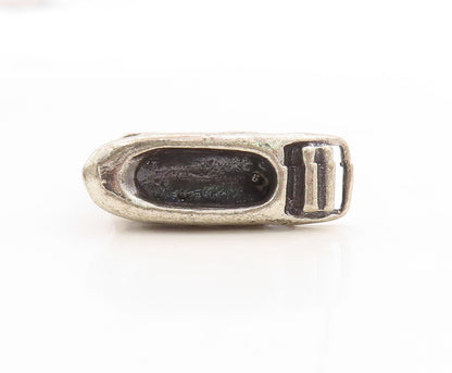 925 Sterling Silver Vintage Pendant 3D Carved Cruise Ship Charm  PT23740