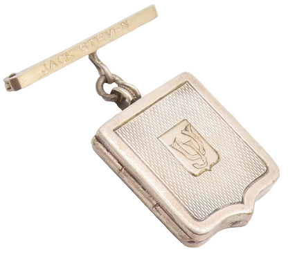 925 Sterling Silver Vintage Brooch Pin Antique Photo Locket (OPENS)  BP10727