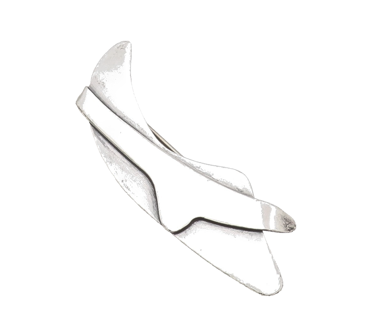 925 Sterling Silver Vintage Brooch RAHM Modernist Designer Sculpture Pin BP12035