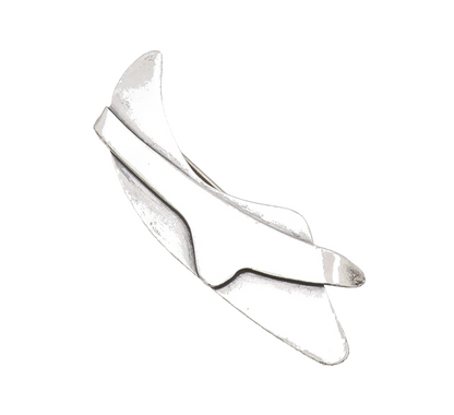 925 Sterling Silver Vintage Brooch RAHM Modernist Designer Sculpture Pin BP12035
