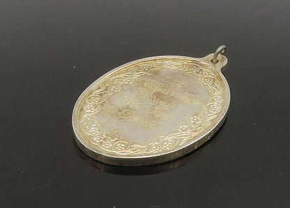 925 Sterling Silver  Vintage Mother's Eternal Love Quote Pendant  PT18942