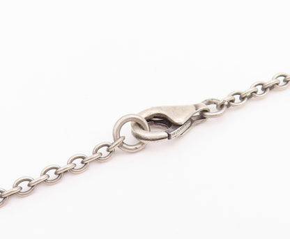 925 Sterling Silver Vintage Necklace Antique Treasure Coin Openwork Disc  NE4719