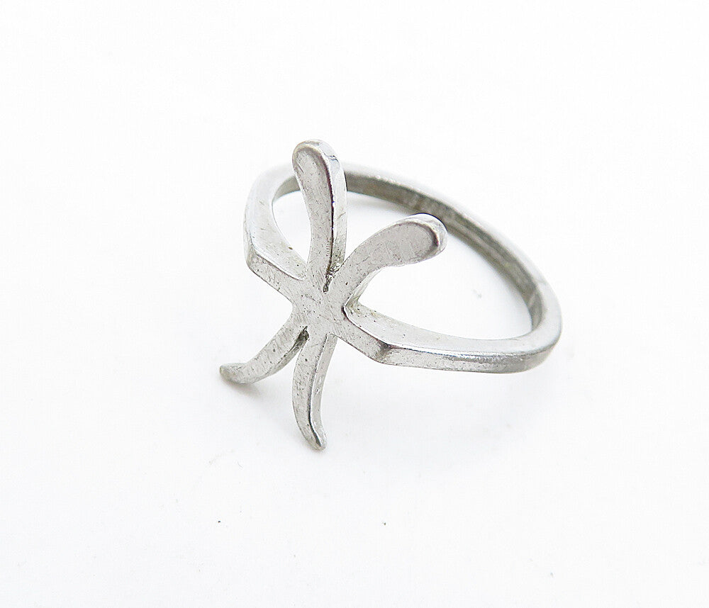 ESPO 925 Sterling Silver  Vintage Shiny Smooth Thin Band Ring Sz 6.5  RG5854