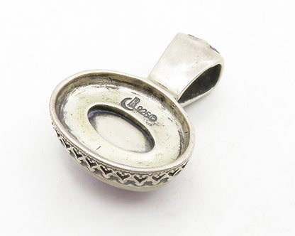 CAROLYN POLLACK RELIOS 925 Silver  Vintage Cabochon Amethyst Pendant  PT10682