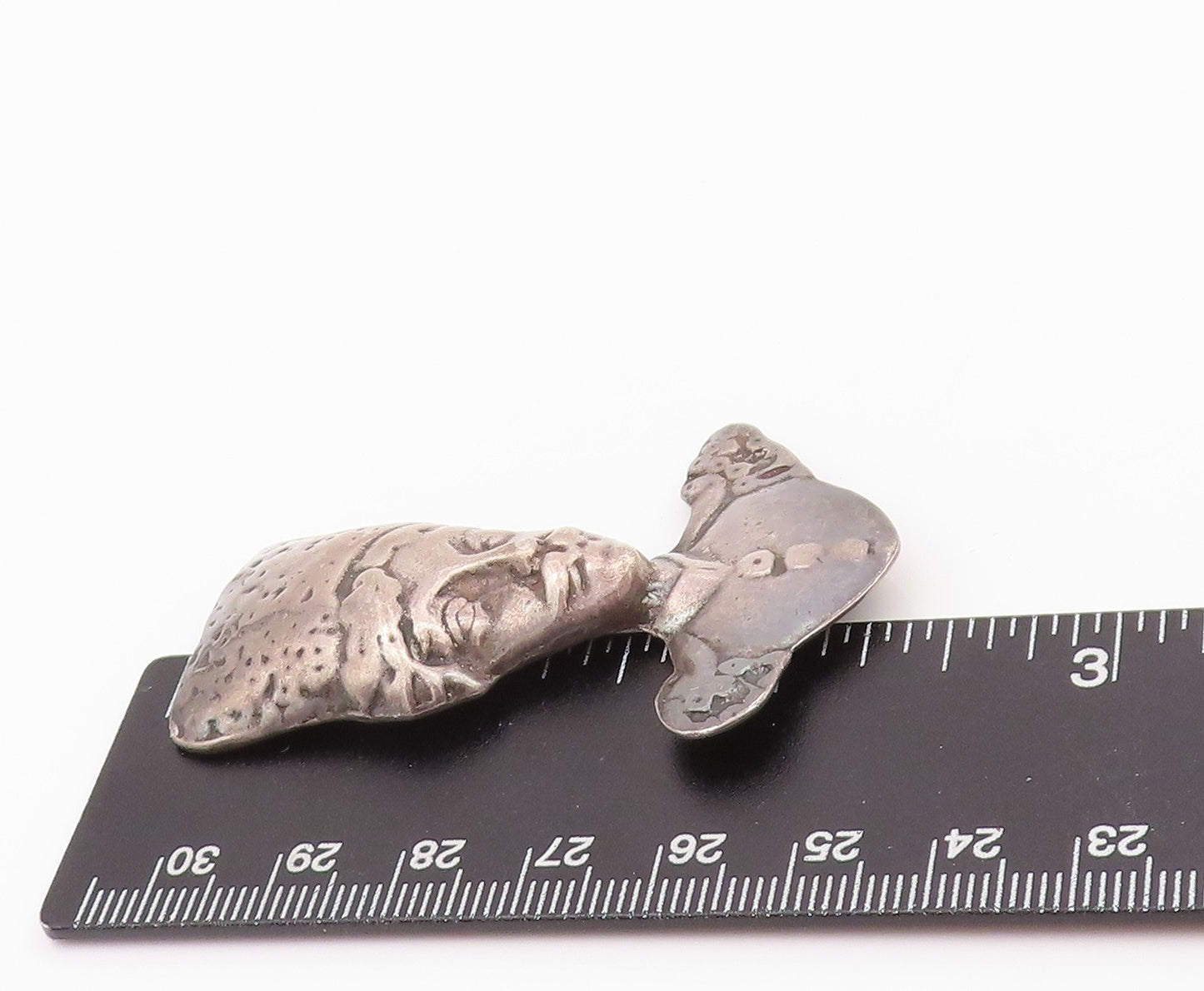 925 Sterling Silver Vintage Brooch Antique Royal Czar Figure  BP12533