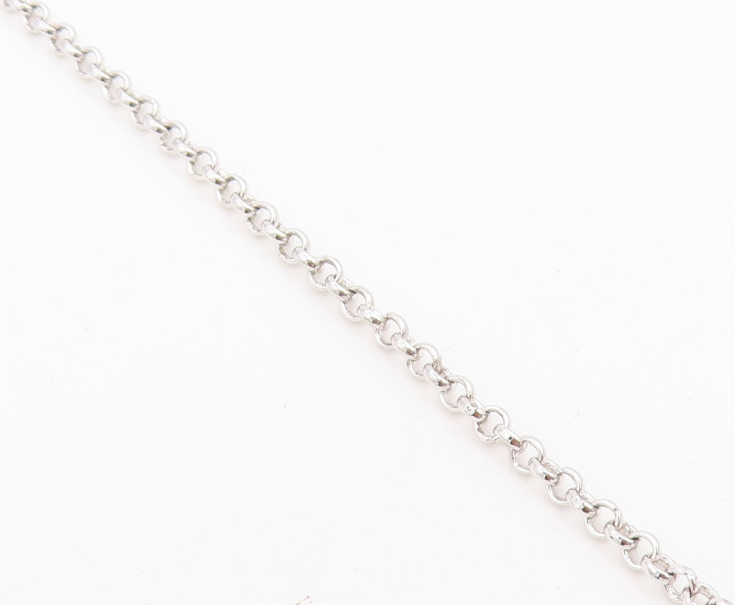 925 Sterling Silver Vintage Necklace Modern CZ Cascading Bubble Choker  NE4900