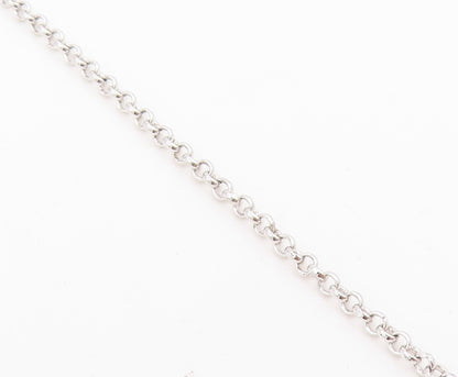 925 Sterling Silver Vintage Necklace Modern CZ Cascading Bubble Choker  NE4900