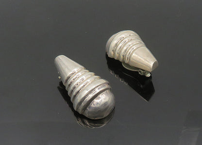 ZINA 925 Silver  Vintage Hollow Cone Shape Non Pierce Drop Earrings  EG10178