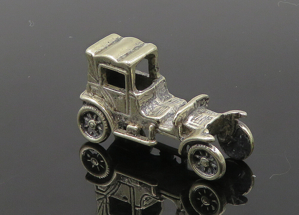 925 Sterling Silver  Vintage Shiny Old Fashioned Car Trinket  TR2806