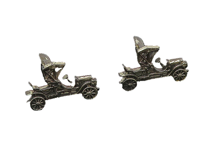 925 Sterling Silver  Vintage Antique Old Fashioned Car Cufflinks  TR3023