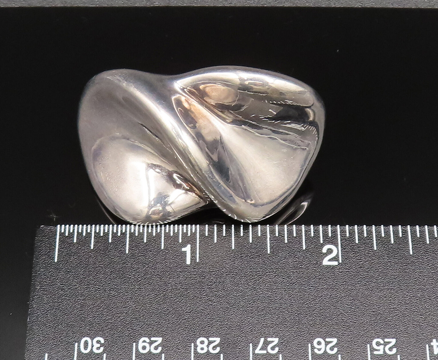 FREDERIC J. DUCLOS 925 Silver  Vintage Modernist Non Pierced Earrings EG11897