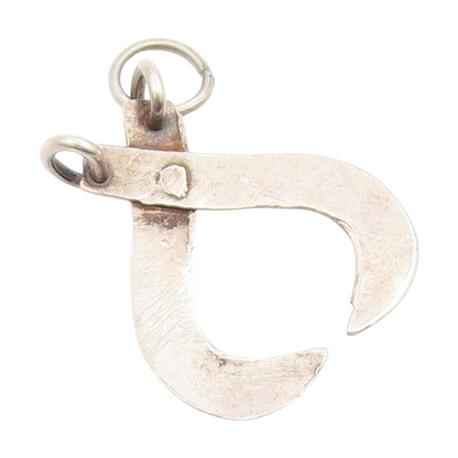 925 Sterling Silver Vintage Smooth Pointed Ends Pendant  PT15976