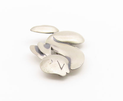 925 Sterling Silver Vintage Brooch Pin Modernist Abstract Rabbit Figure  BP12663