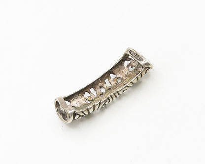 ESPO SIG 925 Sterling Silver  Vintage Open Swirl Design Slide Pendant  PT14781