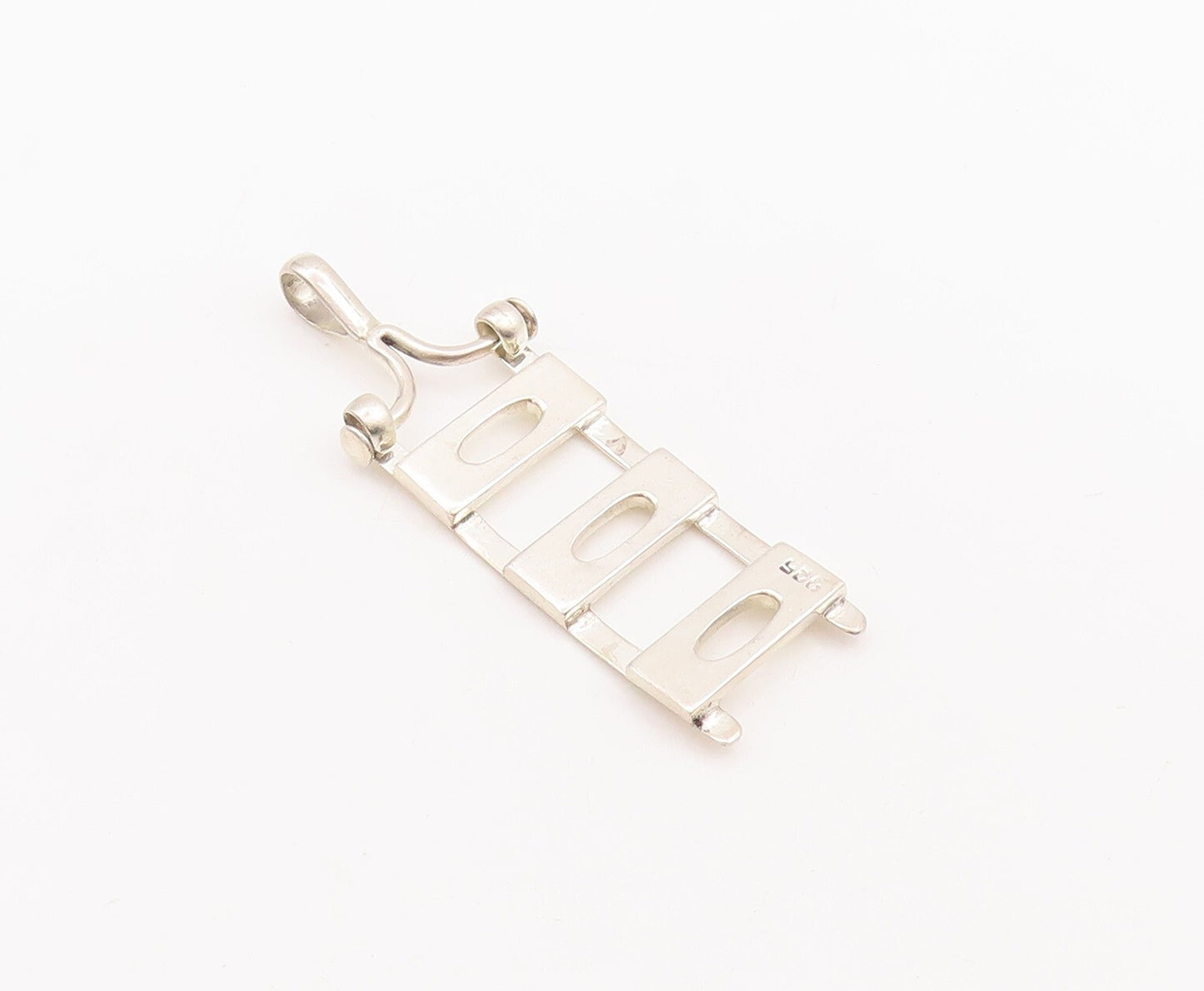 925 Sterling Silver Vintage Pendant Designer Solid Ladder  PT23436