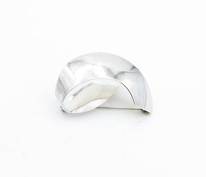 MEXICO 925 Sterling Silver  Vintage Shiny Polished Ribbon Brooch Pin  BP1663