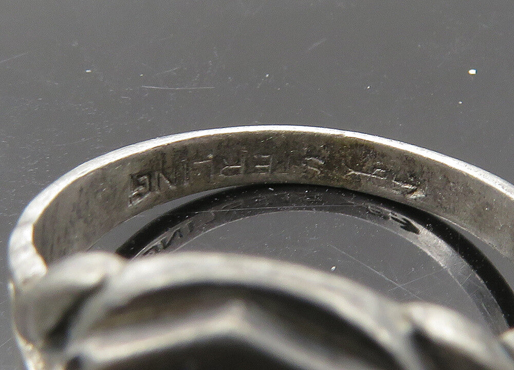 UNCAS 925 Silver  Vintage Antique Saint Matthews School Ring Sz 6  RG22556