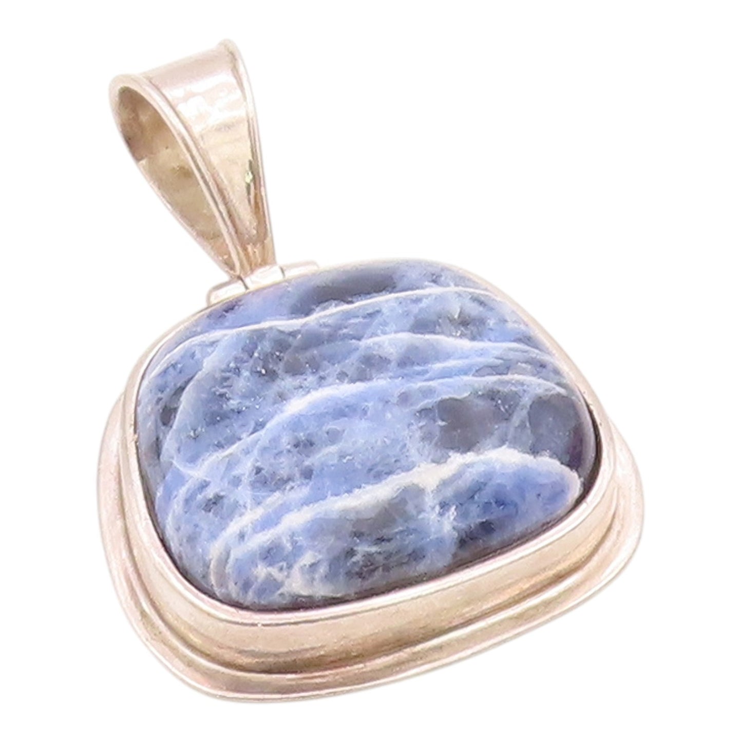 SILPADA 925 Sterling Silver  Vintage Cabochon Cut Sodalite Pendant  PT11976