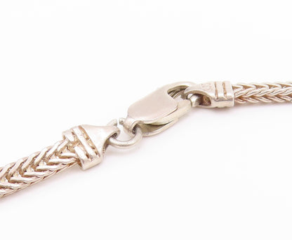 14k Gold 925 Sterling Silver Vintage Necklace Rectangular Pink Gemstone  NE4554