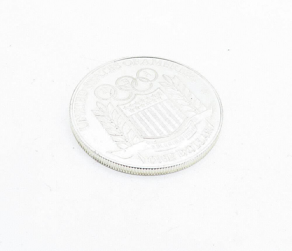 925 Sterling Silver  Vintage Shiny United States Dollar Coin Medallion  TR1209