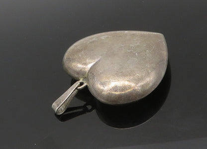 HAAKON SCHANKE NIELSEN NORWAY 925 Silver Vintage Puffy Heart Pendant PT16639