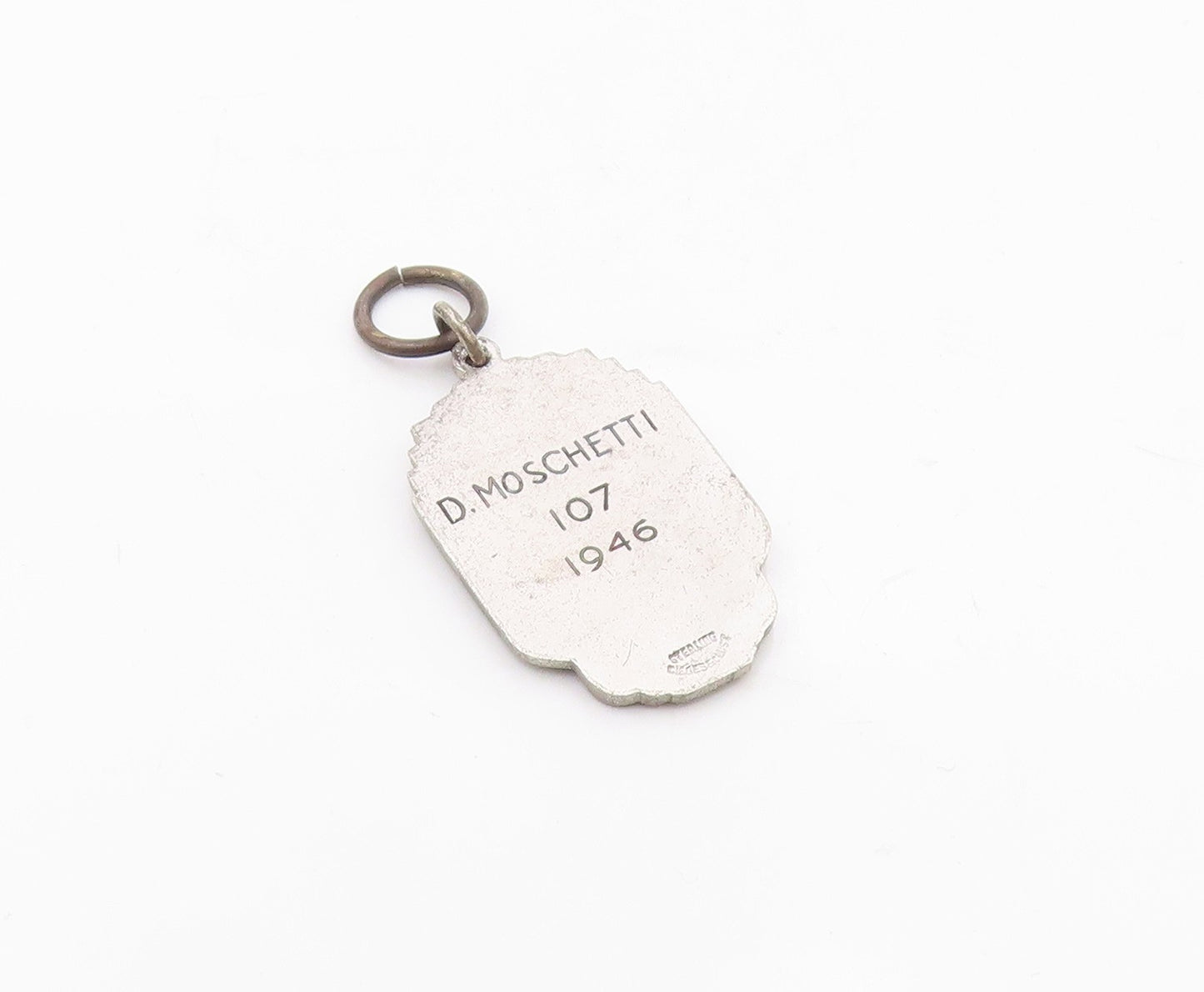 DIEGES & CLUST 925 Silver  Vintage Antique Men Club Bowling Pendant  PT16453