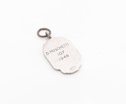 DIEGES & CLUST 925 Silver  Vintage Antique Men Club Bowling Pendant  PT16453