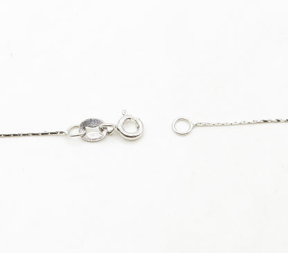 925 Sterling Silver  Freshwater Pearls Shiny Thin Chain Necklace  NE2673