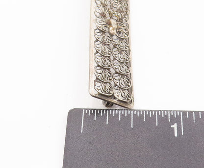 925 Sterling Silver Vintage Brooch Pin WILL NONNENMANN European Filigree BP10699