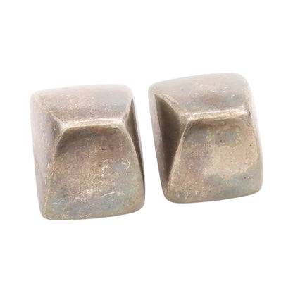 925 Sterling Silver Vintage Earrings CARTIER SPAIN Solid Geometric Stud  EG13667