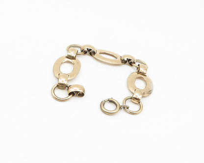 NAPIER 925 Sterling Silver  Vintage Rare Gold Plated Chain Bracelet  BT7107