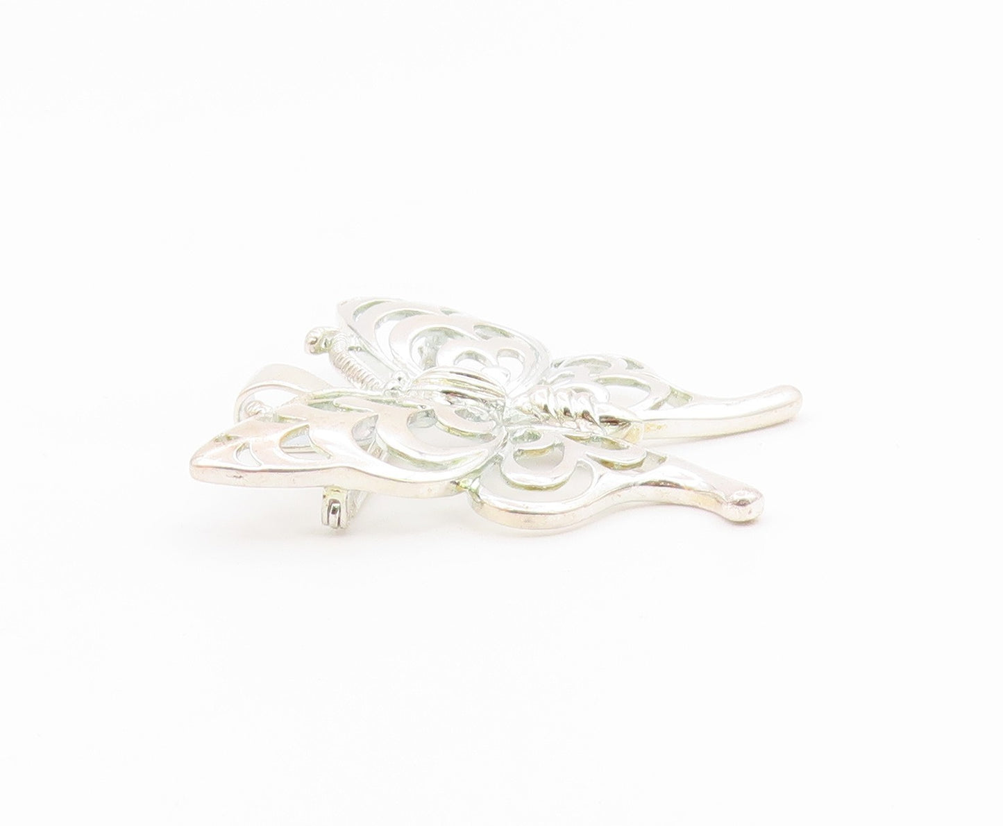 ROSS SIMON 925 Sterling Silver  Shiny Butterfly Cutout Brooch Pin  BP5366