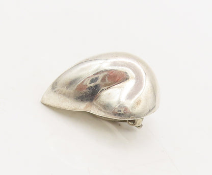 PARTICIA VON MUSULIN 925 Silver  Vintage Modernist Clip Back Earrings  EG12682
