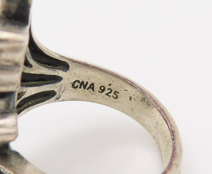 925 Sterling Silver  Vintage Princess Cut CZ Wedding Ring Sz 10.25  RG26637