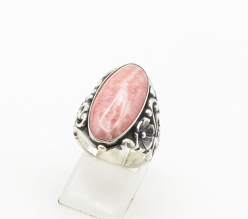 CAROLYN POLLACK RELIOS 925 Silver Vintage Rhodochrosite Ring Sz 7 RG16542