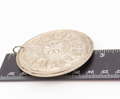925 Sterling Silver Vintage Pendant TOWLE Eleven Pipers Piping Carved  PT24251