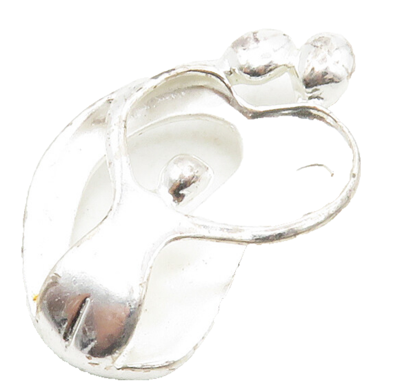 CAROLYN POLLACK RELIOS 925 Silver  Vintage Modernist Family Pendant  PT10393