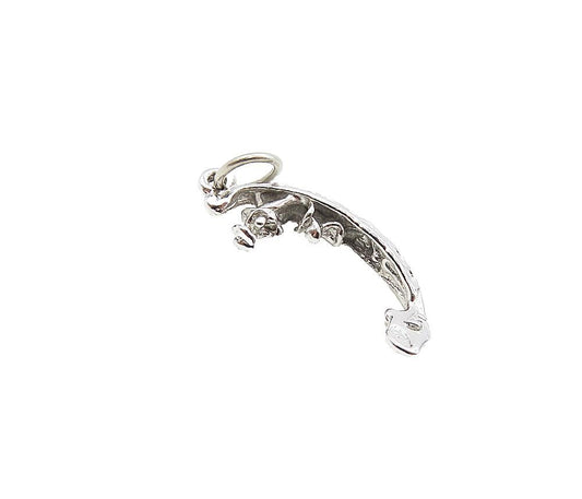 925 Sterling Silver  Vintage Petite Shiny Gondola Boat Motif Pendant  PT6840